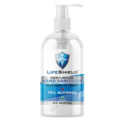 16 Oz Lifeshield Hand Sanitizer Eth.70 Pump Bottle